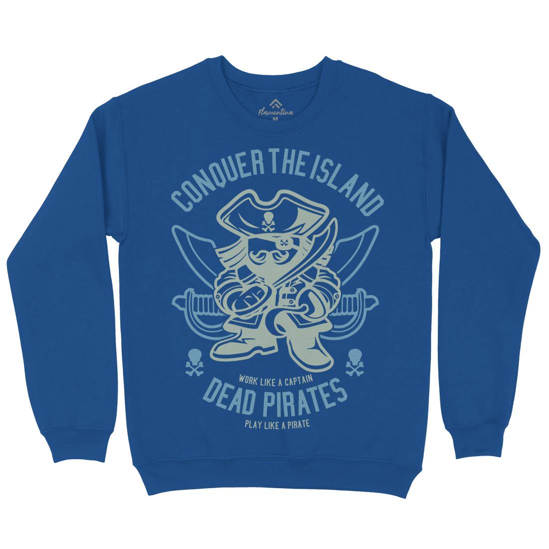 Pirates Mens Crew Neck Sweatshirt Navy A260