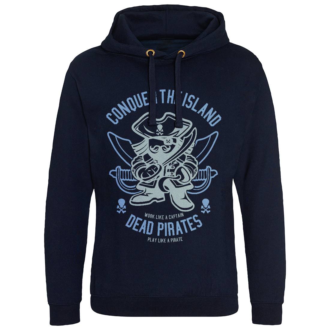 Pirates Mens Hoodie Without Pocket Navy A260