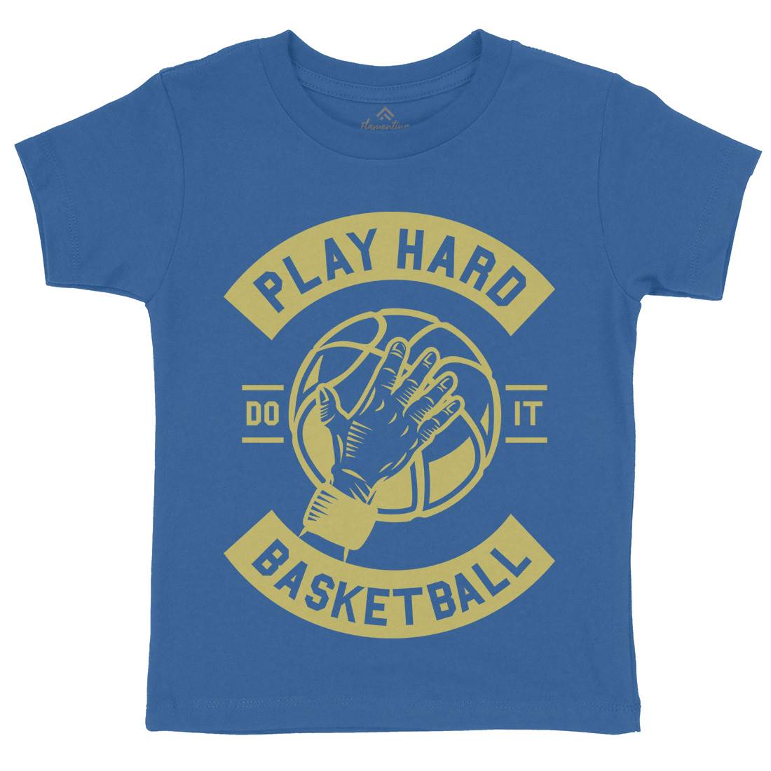 Play Hard Basketball Kids Crew Neck T-Shirt Sport A261