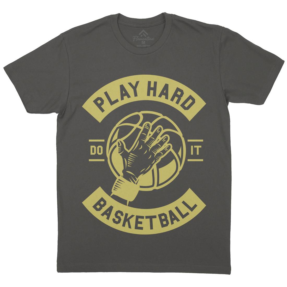 Play Hard Basketball Mens Crew Neck T-Shirt Sport A261