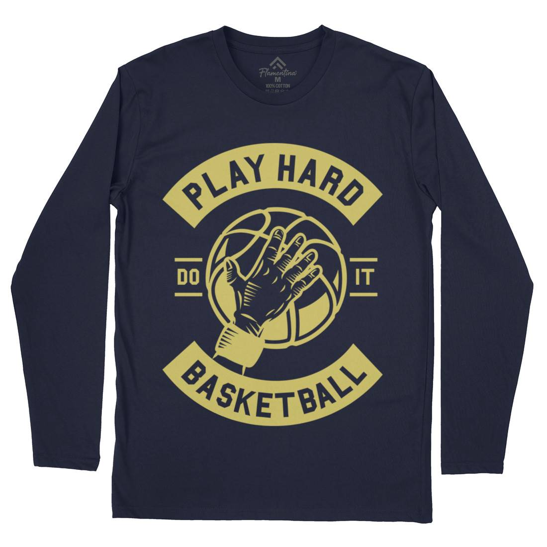 Play Hard Basketball Mens Long Sleeve T-Shirt Sport A261