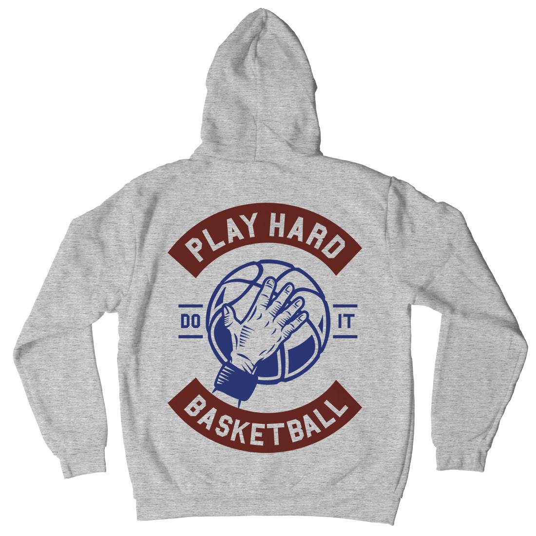 Play Hard Basketball Mens Hoodie With Pocket Sport A261