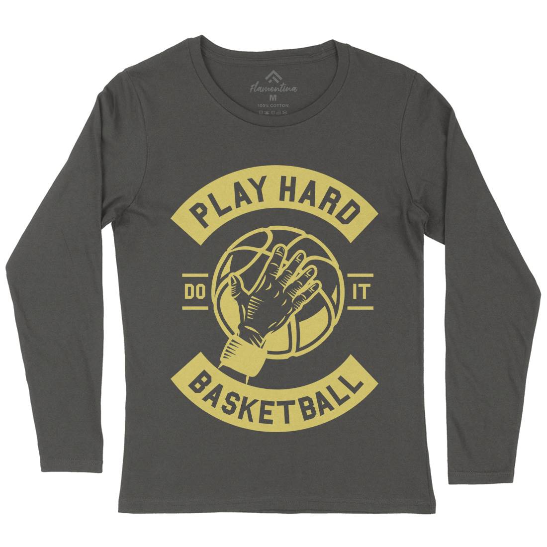 Play Hard Basketball Womens Long Sleeve T-Shirt Sport A261