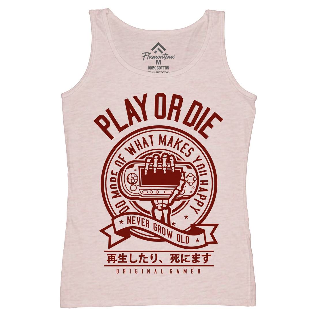 Play Or Die Womens Organic Tank Top Vest Geek A262