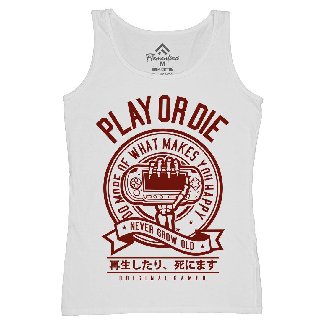 Play Or Die Womens Organic Tank Top Vest Geek A262