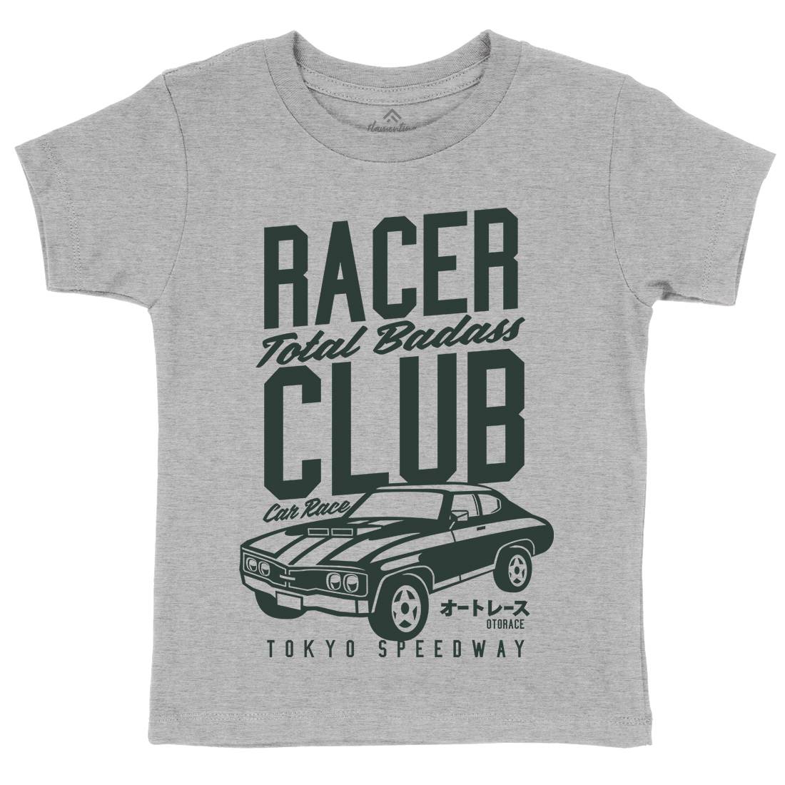 Racer Club Kids Organic Crew Neck T-Shirt Cars A263