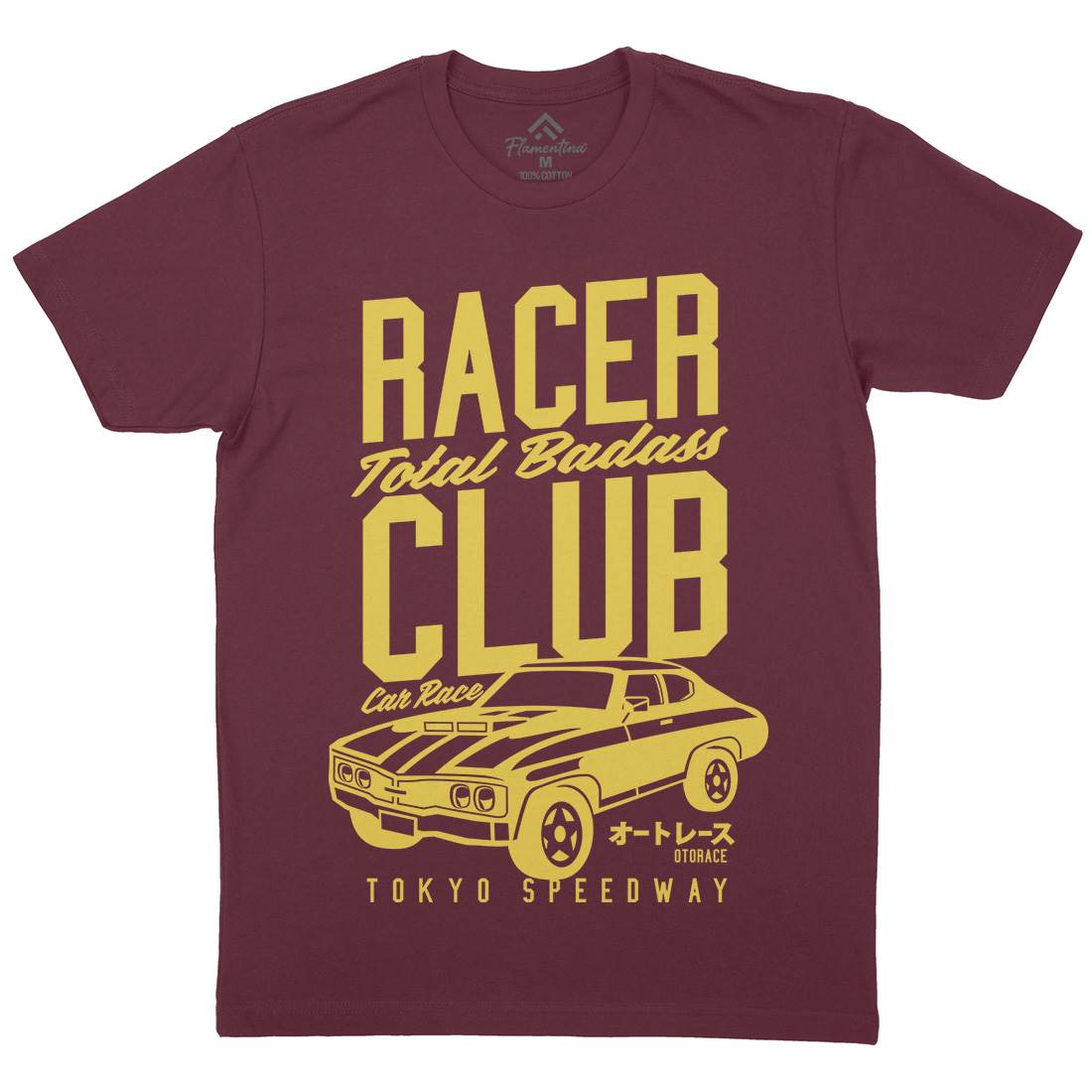 Racer Club Mens Crew Neck T-Shirt Cars A263