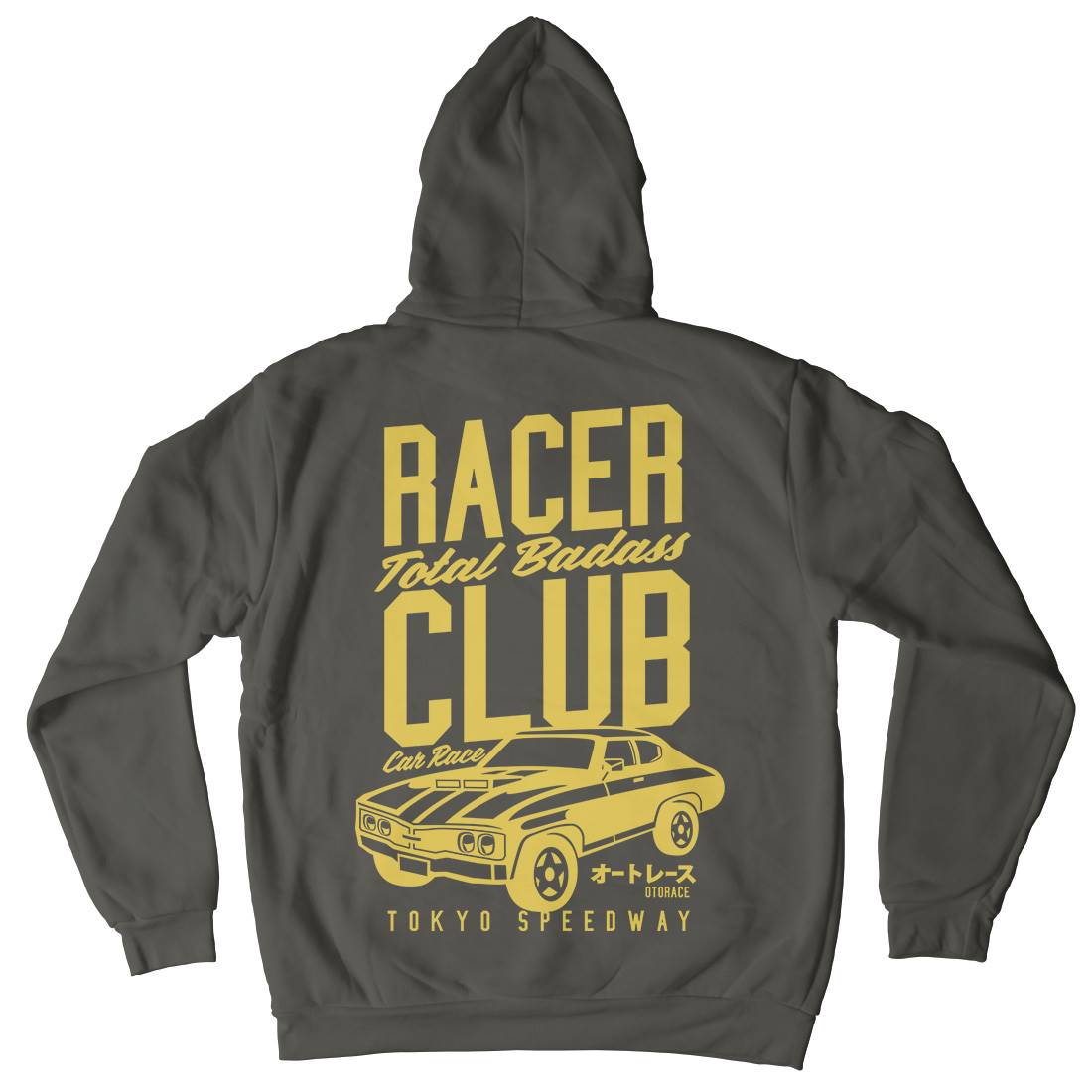 Racer Club Mens Hoodie With Pocket Cars A263