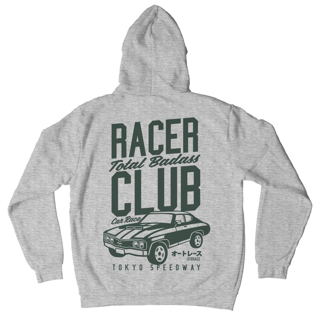 Racer Club Mens Hoodie With Pocket Cars A263