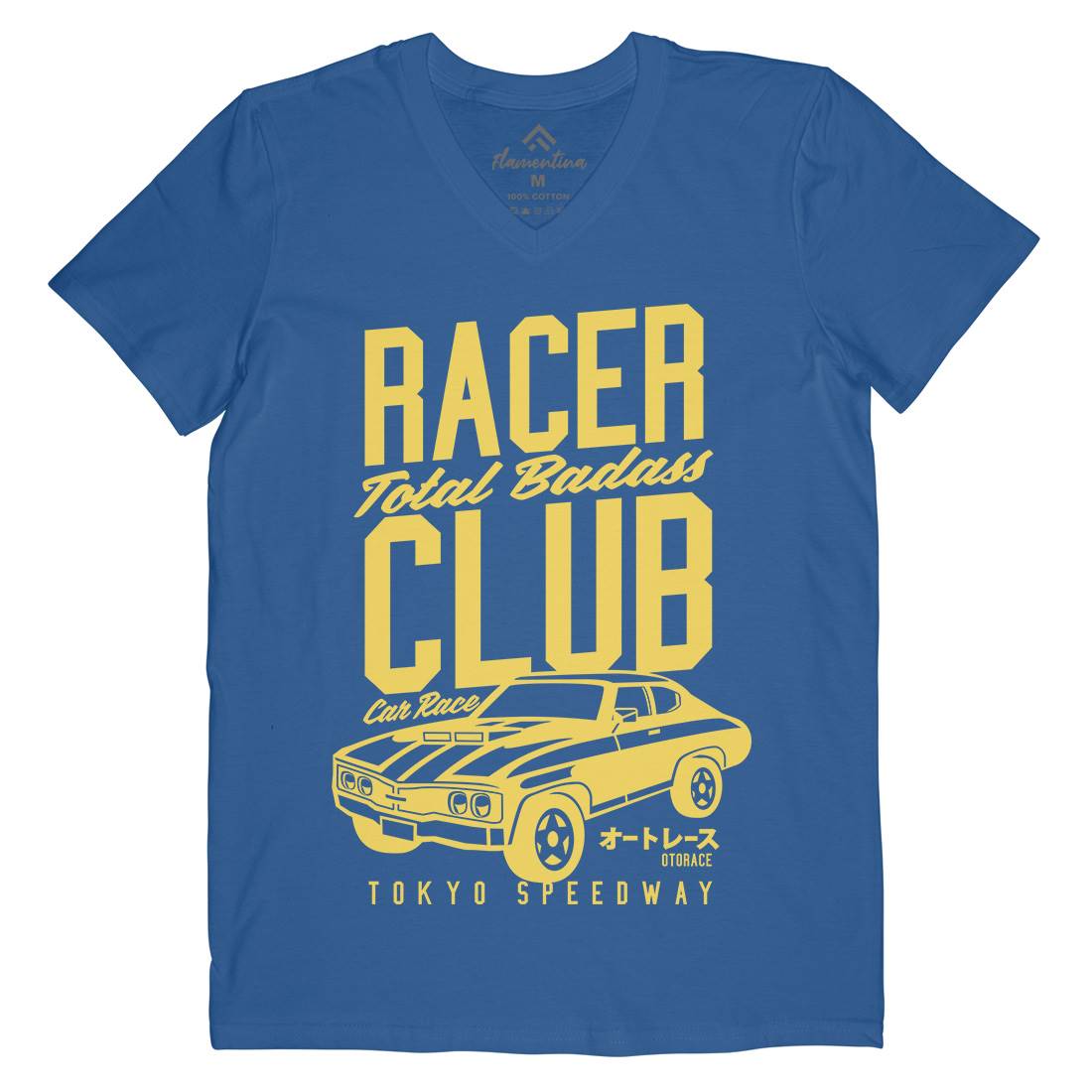Racer Club Mens V-Neck T-Shirt Cars A263