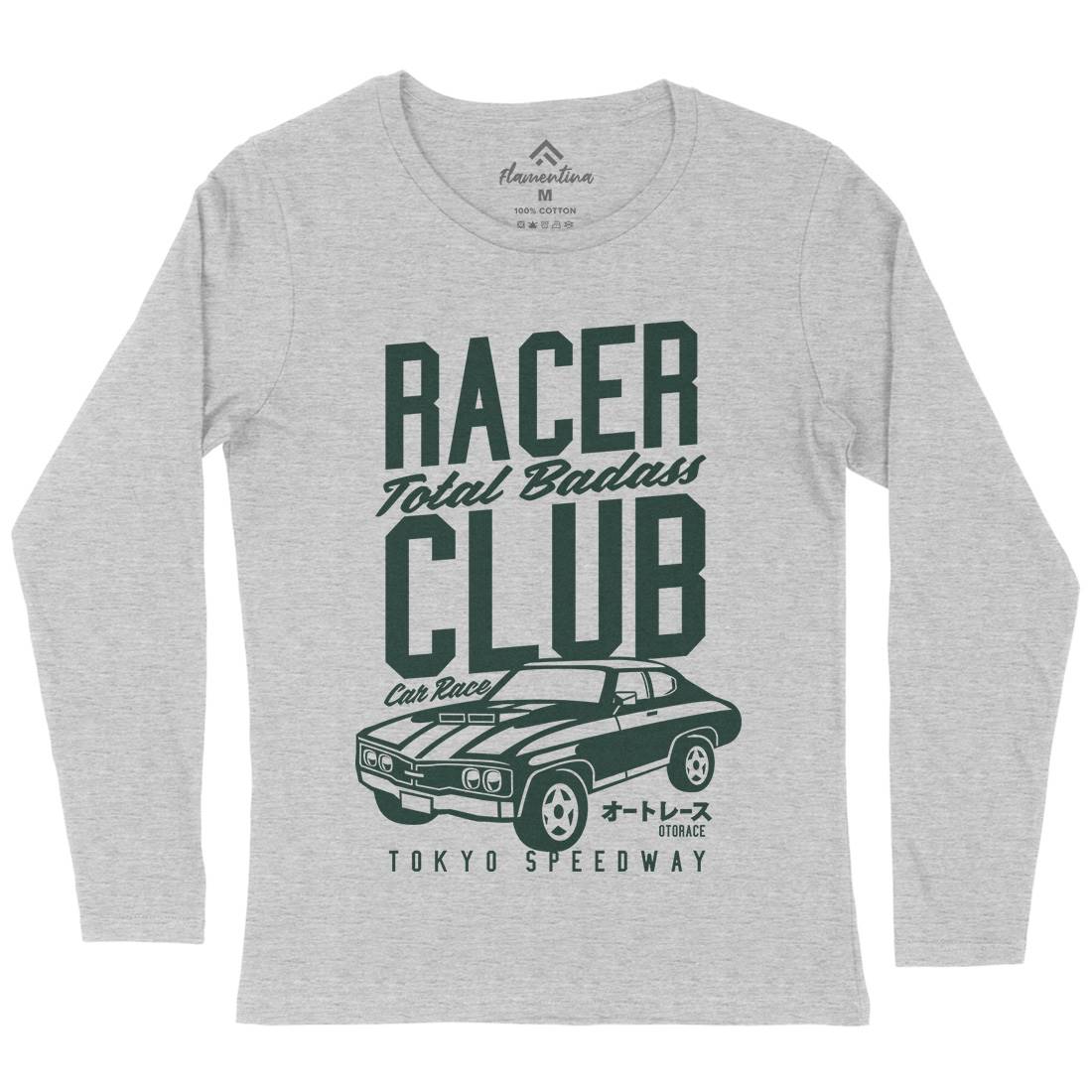 Racer Club Womens Long Sleeve T-Shirt Cars A263