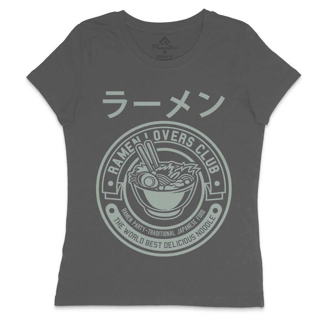 Ramen Womens Crew Neck T-Shirt Food A264