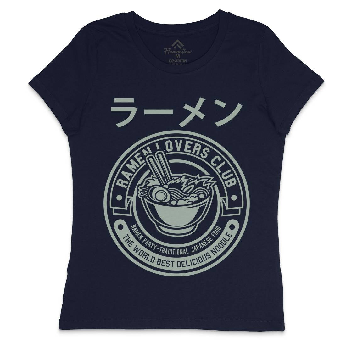 Ramen Womens Crew Neck T-Shirt Food A264