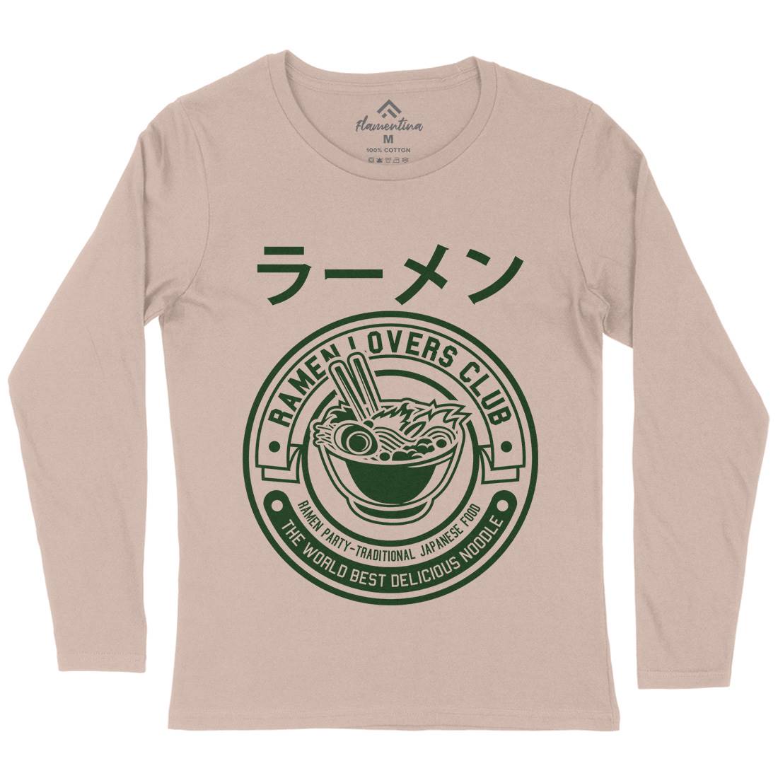 Ramen Womens Long Sleeve T-Shirt Food A264
