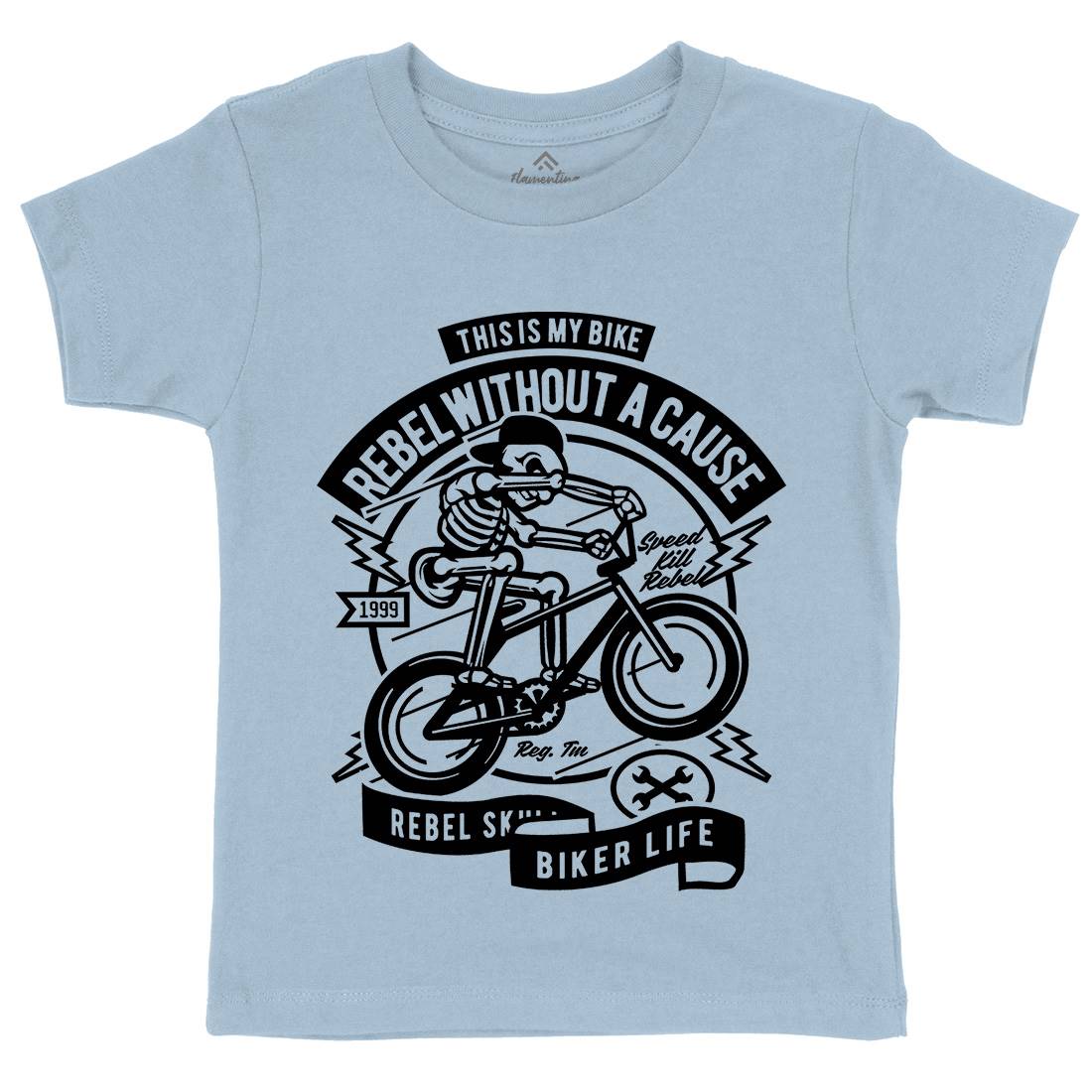 Rebel Without A Cause Kids Crew Neck T-Shirt Motorcycles A265