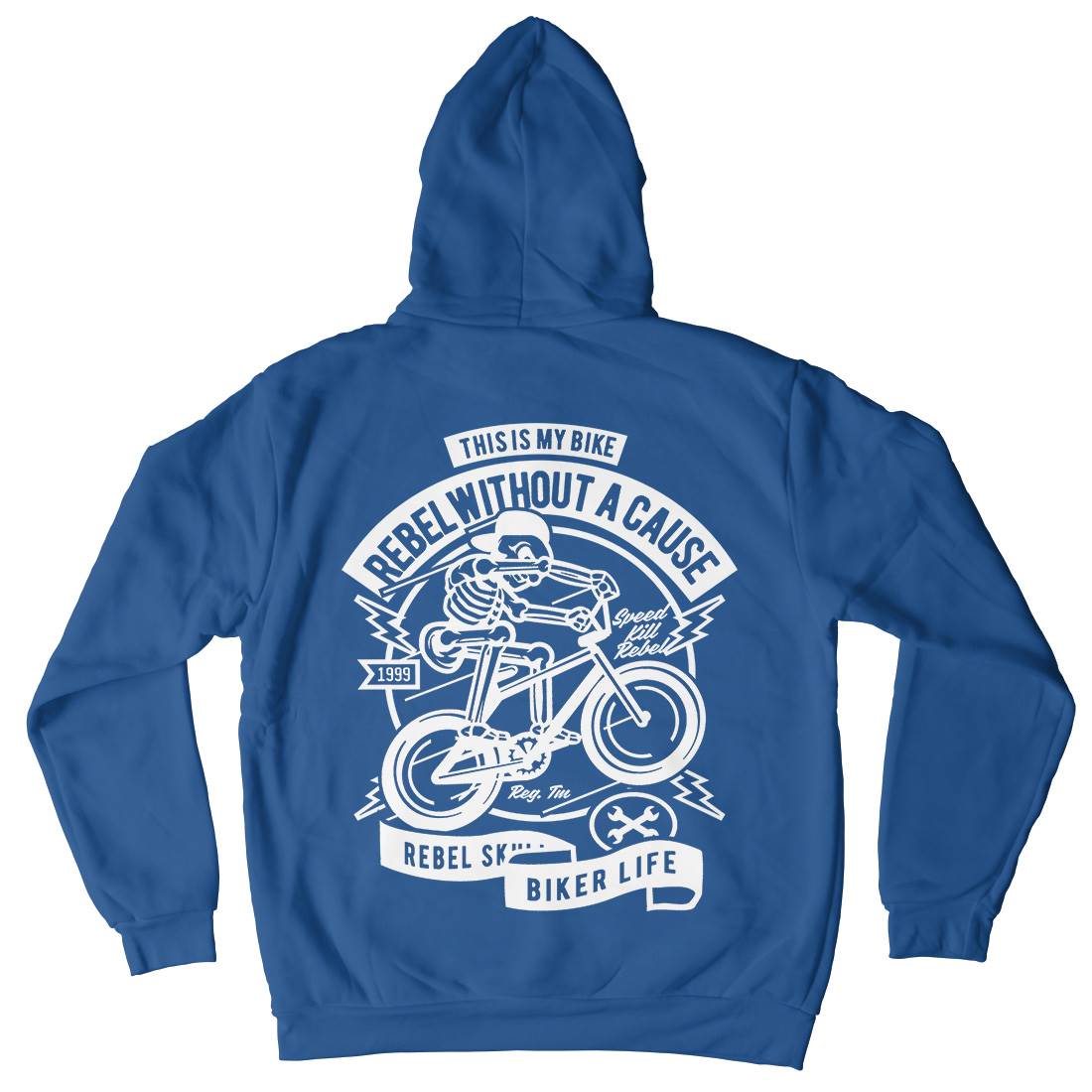 Rebel Without A Cause Mens Hoodie With Pocket Motorcycles A265