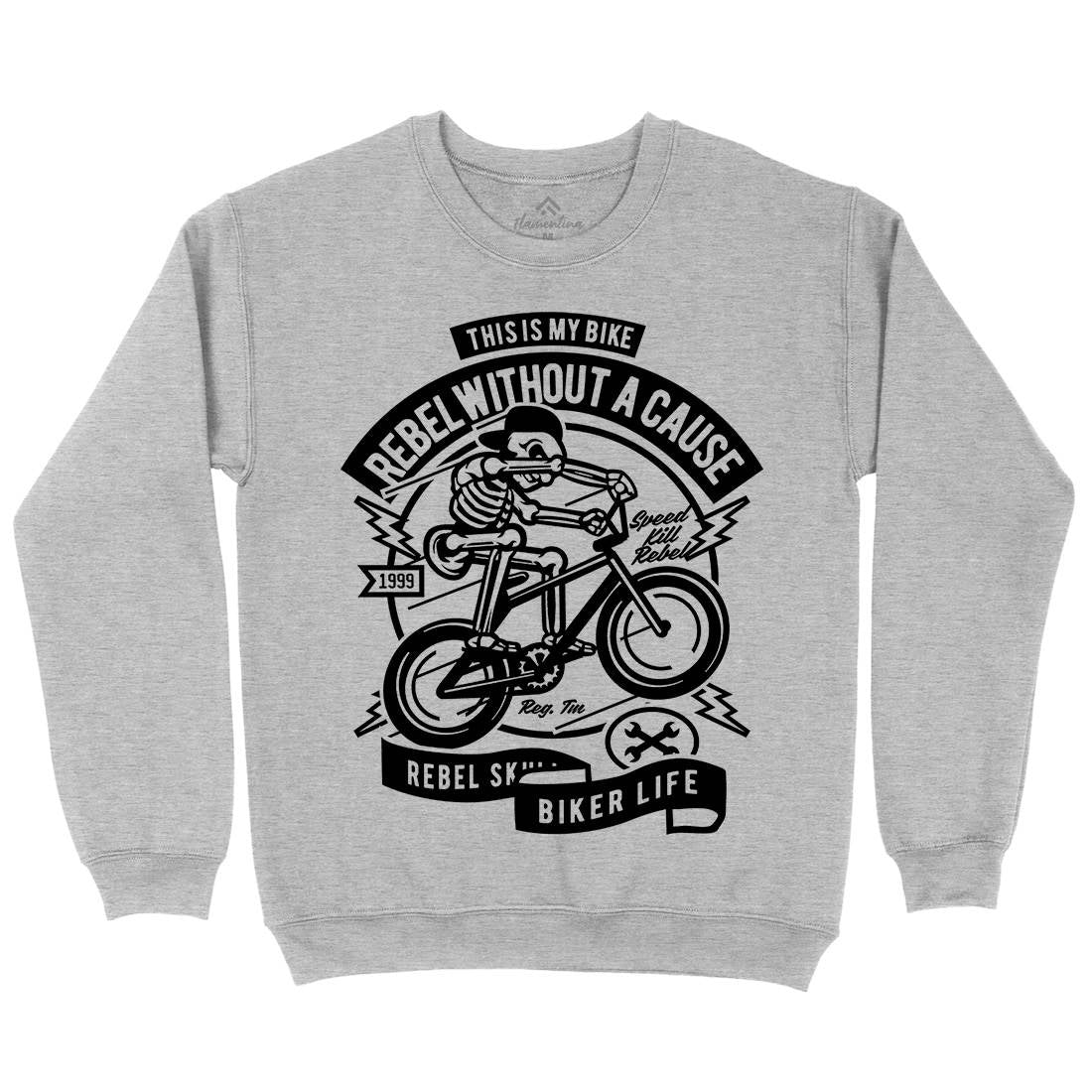 Rebel Without A Cause Mens Crew Neck Sweatshirt Motorcycles A265