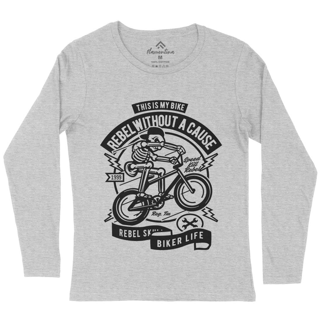 Rebel Without A Cause Womens Long Sleeve T-Shirt Motorcycles A265