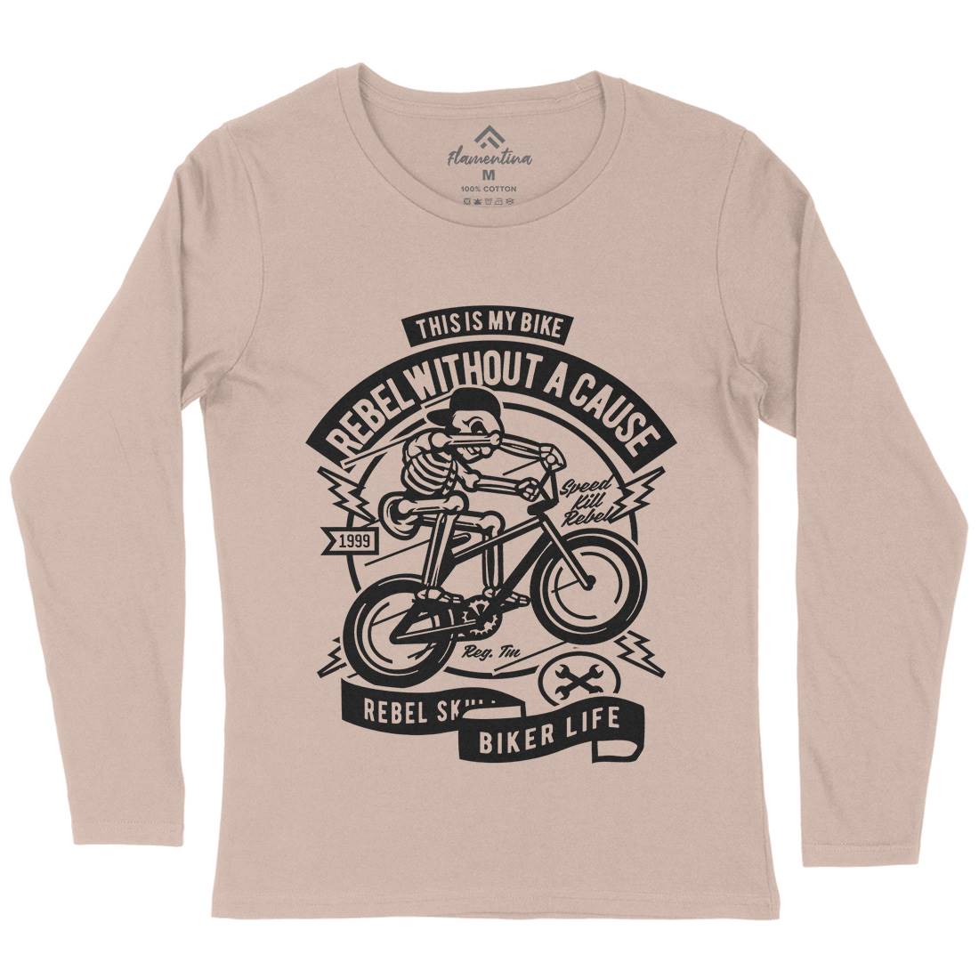 Rebel Without A Cause Womens Long Sleeve T-Shirt Motorcycles A265