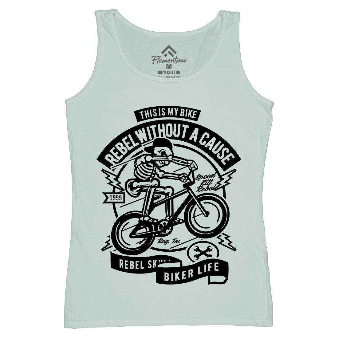 Rebel Without A Cause Womens Organic Tank Top Vest Motorcycles A265