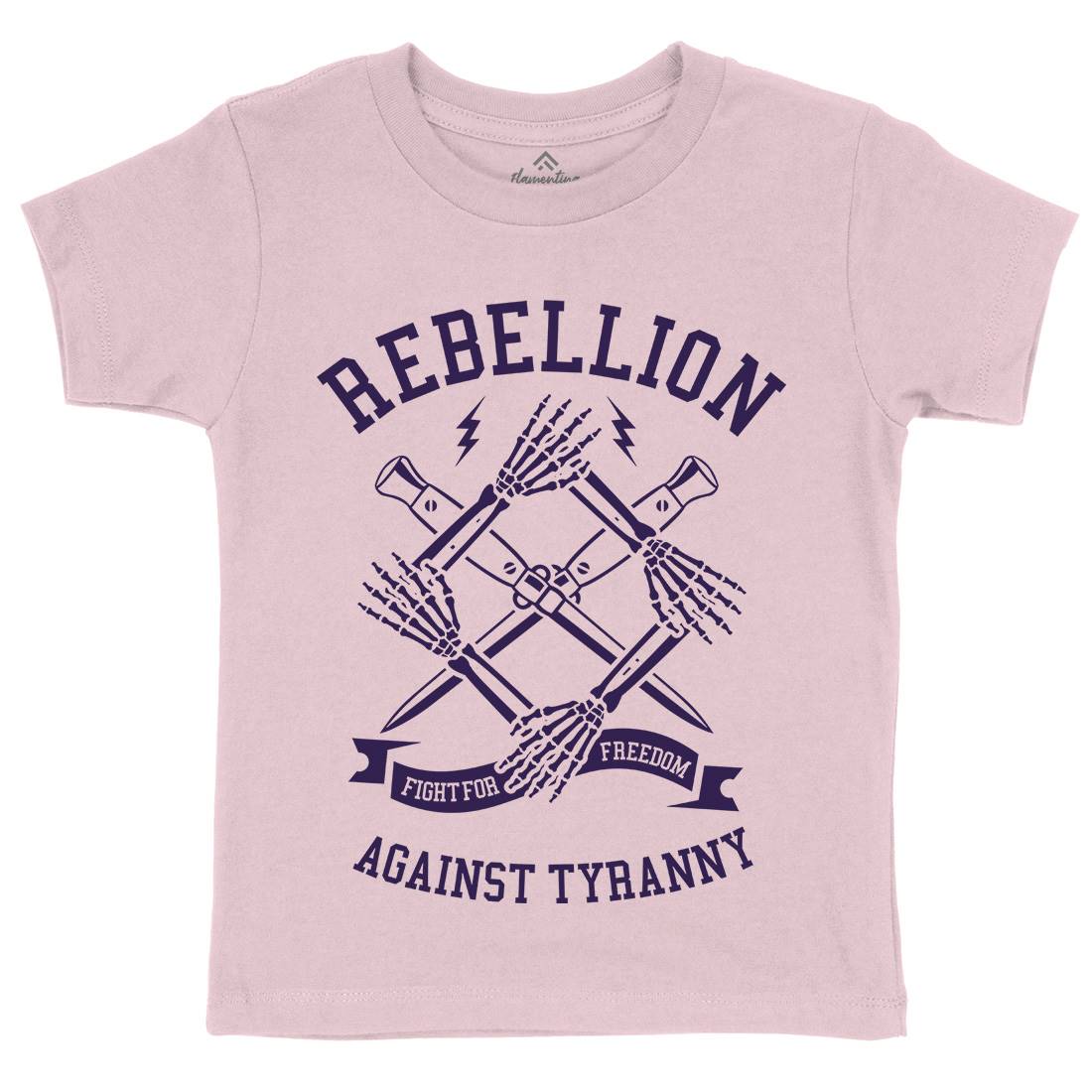 Rebellion Kids Crew Neck T-Shirt Illuminati A266