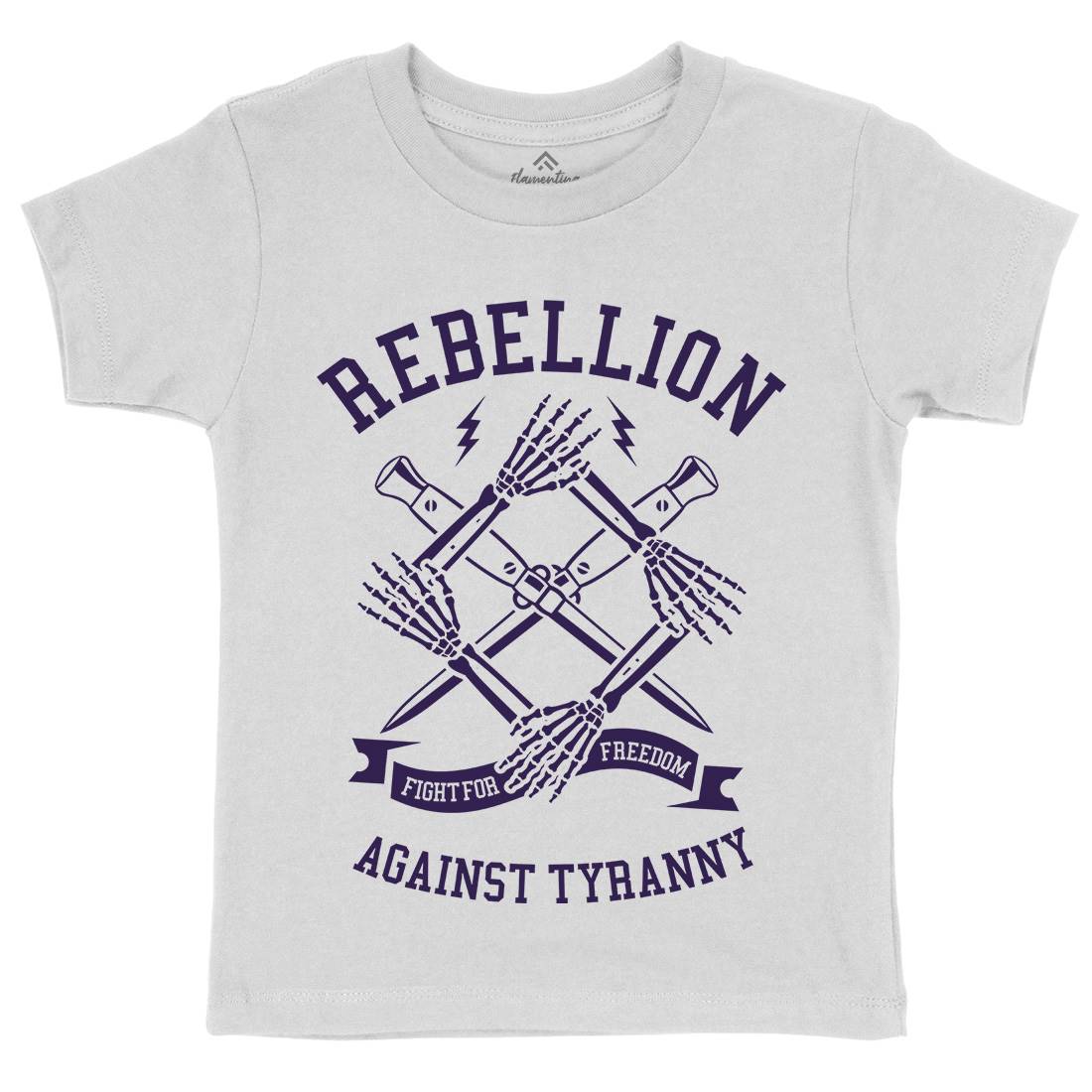 Rebellion Kids Organic Crew Neck T-Shirt Illuminati A266