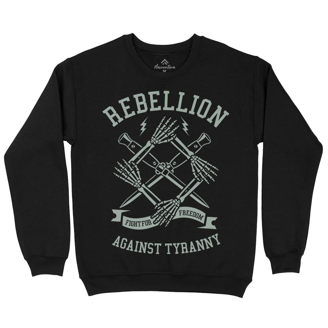 Rebellion Mens Crew Neck Sweatshirt Illuminati A266