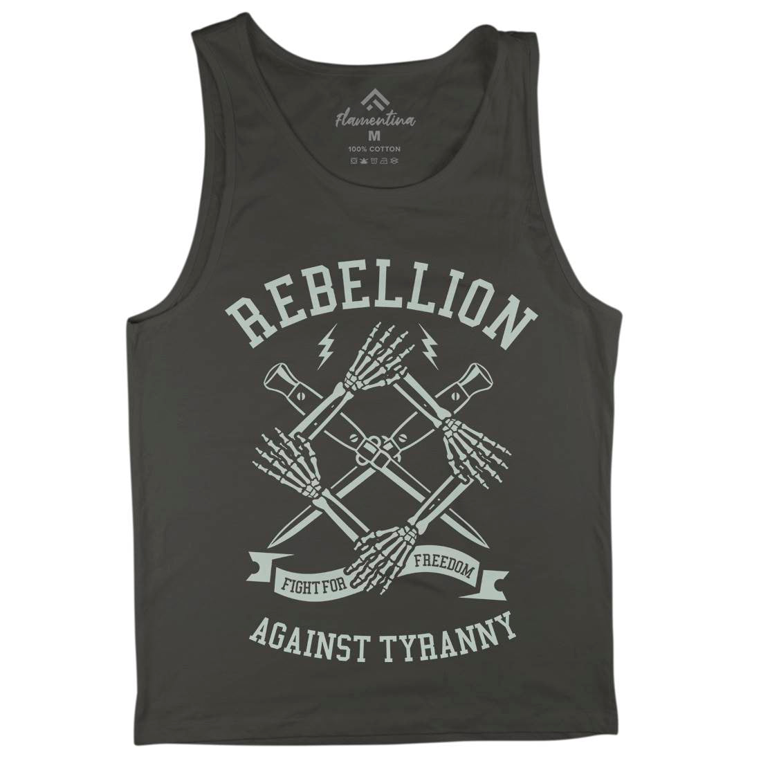 Rebellion Mens Tank Top Vest Illuminati A266