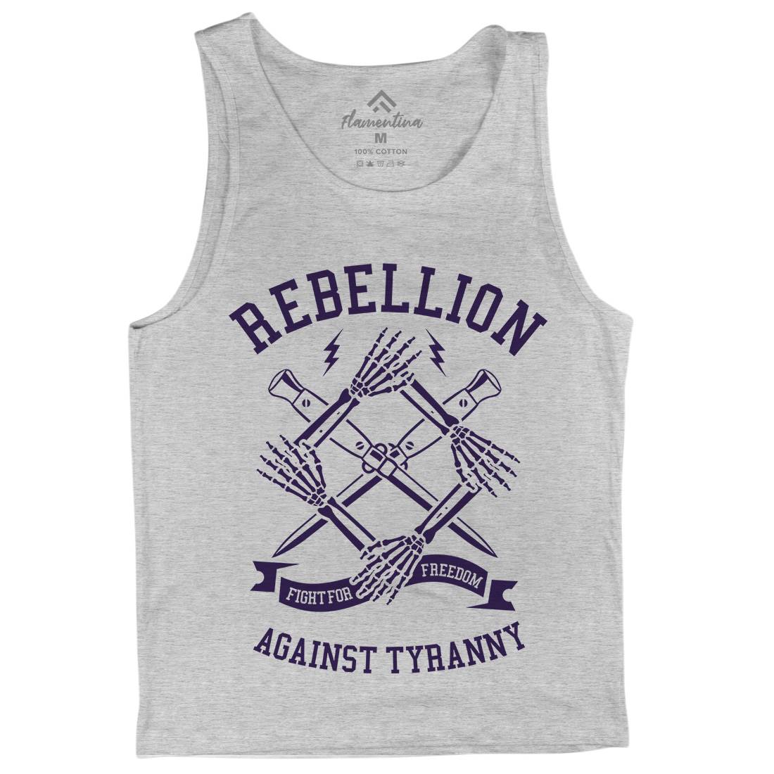 Rebellion Mens Tank Top Vest Illuminati A266