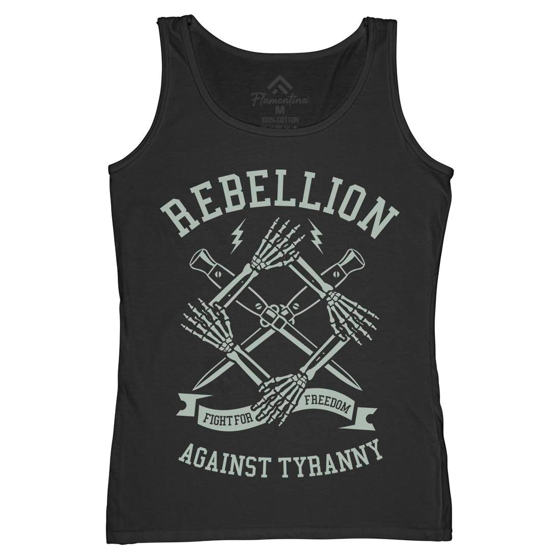 Rebellion Womens Organic Tank Top Vest Illuminati A266