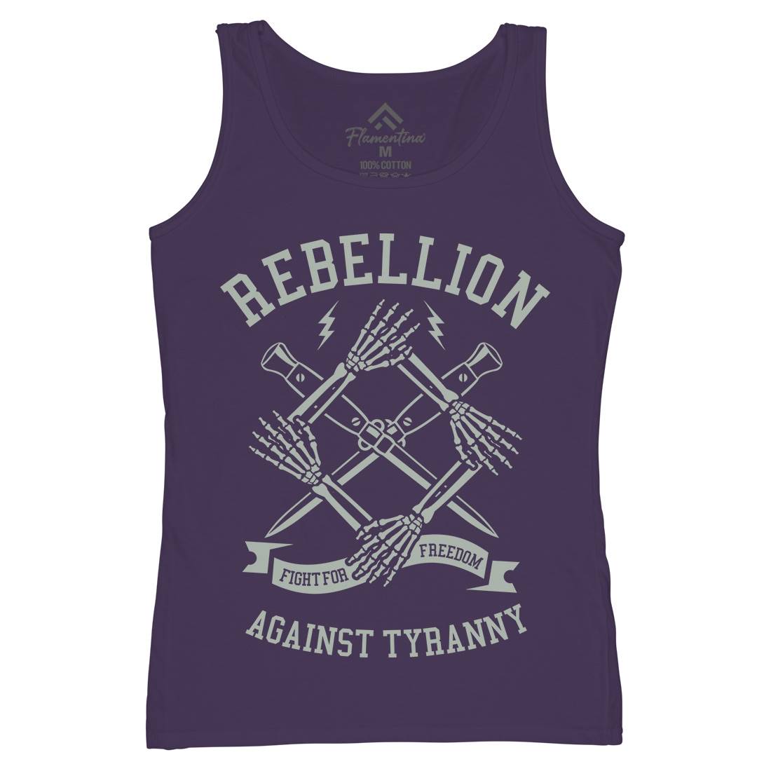 Rebellion Womens Organic Tank Top Vest Illuminati A266