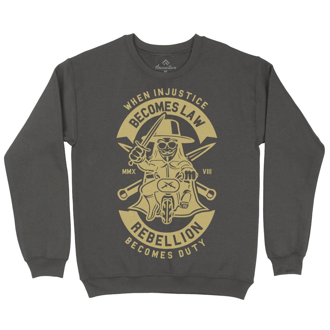 Rebellion Mens Crew Neck Sweatshirt Illuminati A267