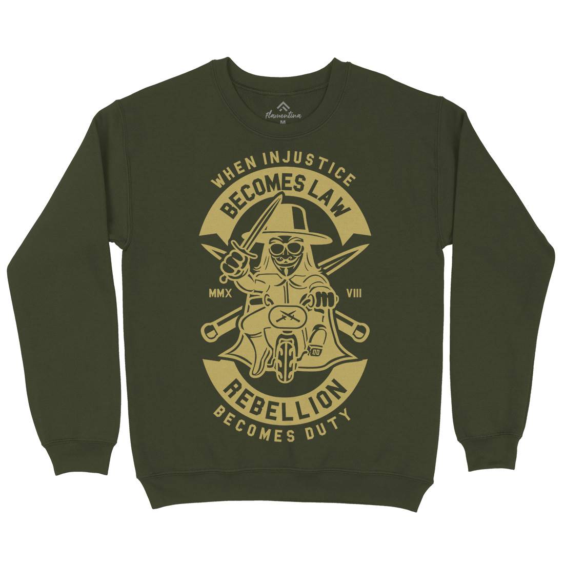 Rebellion Mens Crew Neck Sweatshirt Illuminati A267
