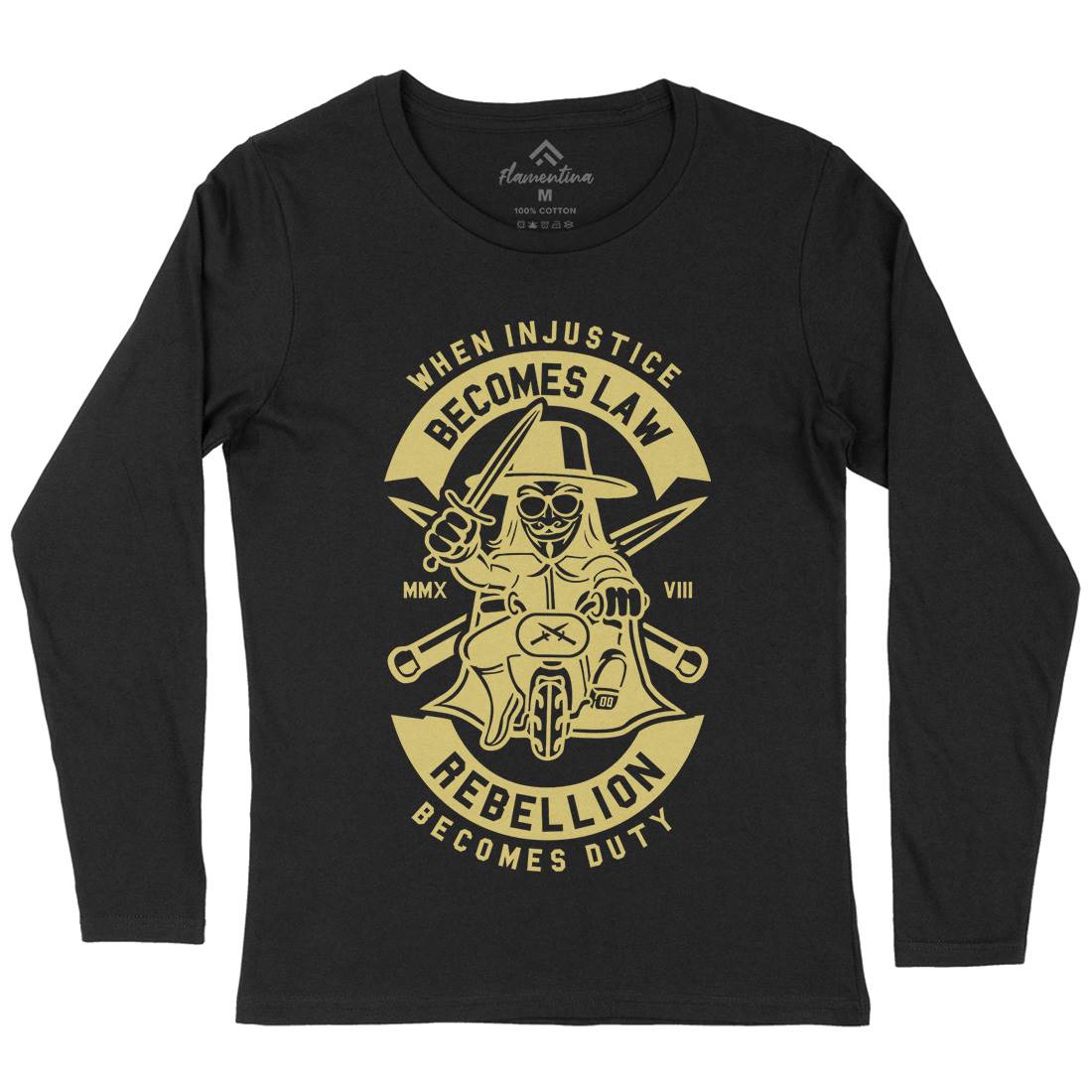 Rebellion Womens Long Sleeve T-Shirt Illuminati A267