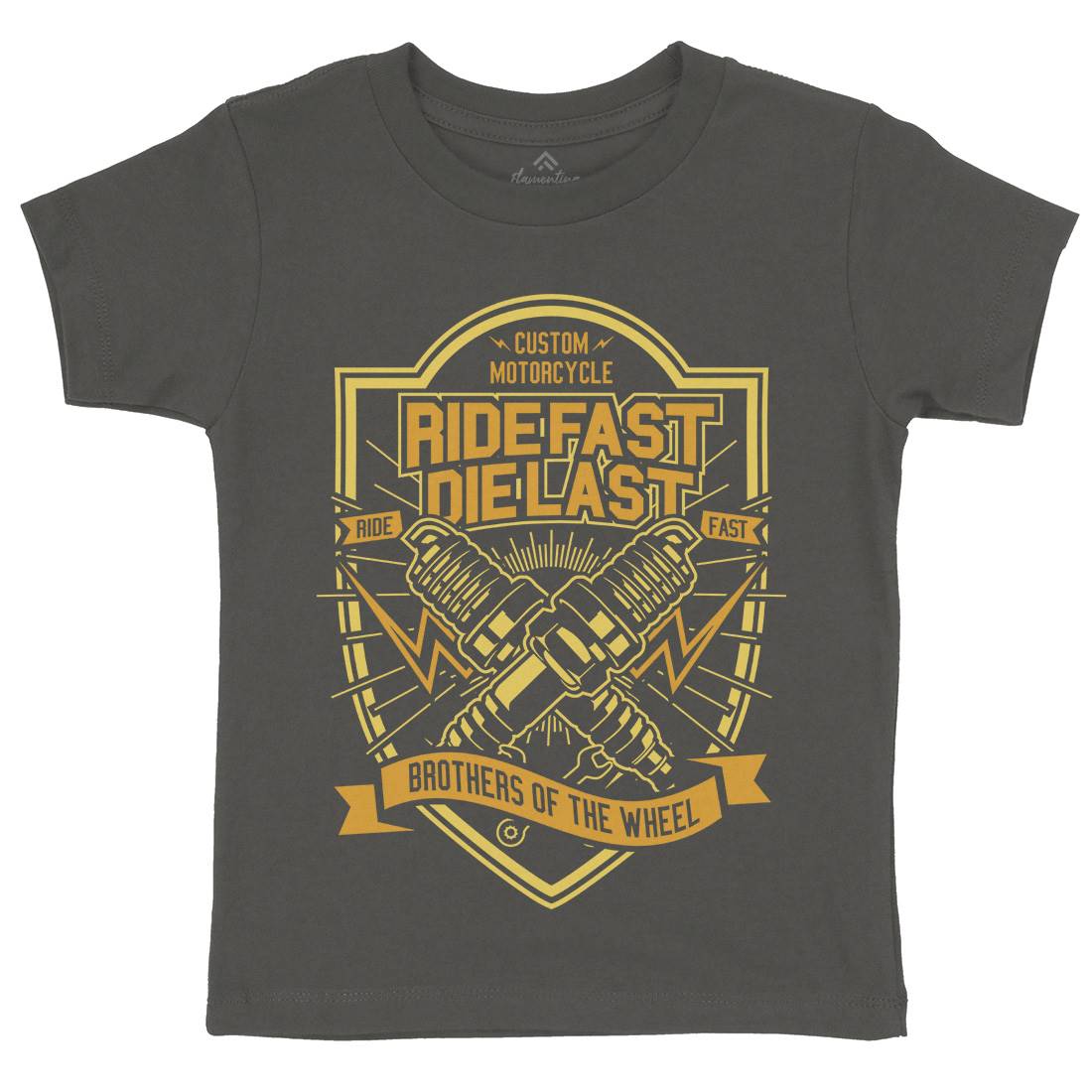 Ride Fast Kids Crew Neck T-Shirt Motorcycles A268