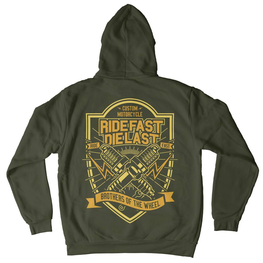 Ride Fast Kids Crew Neck Hoodie Motorcycles A268