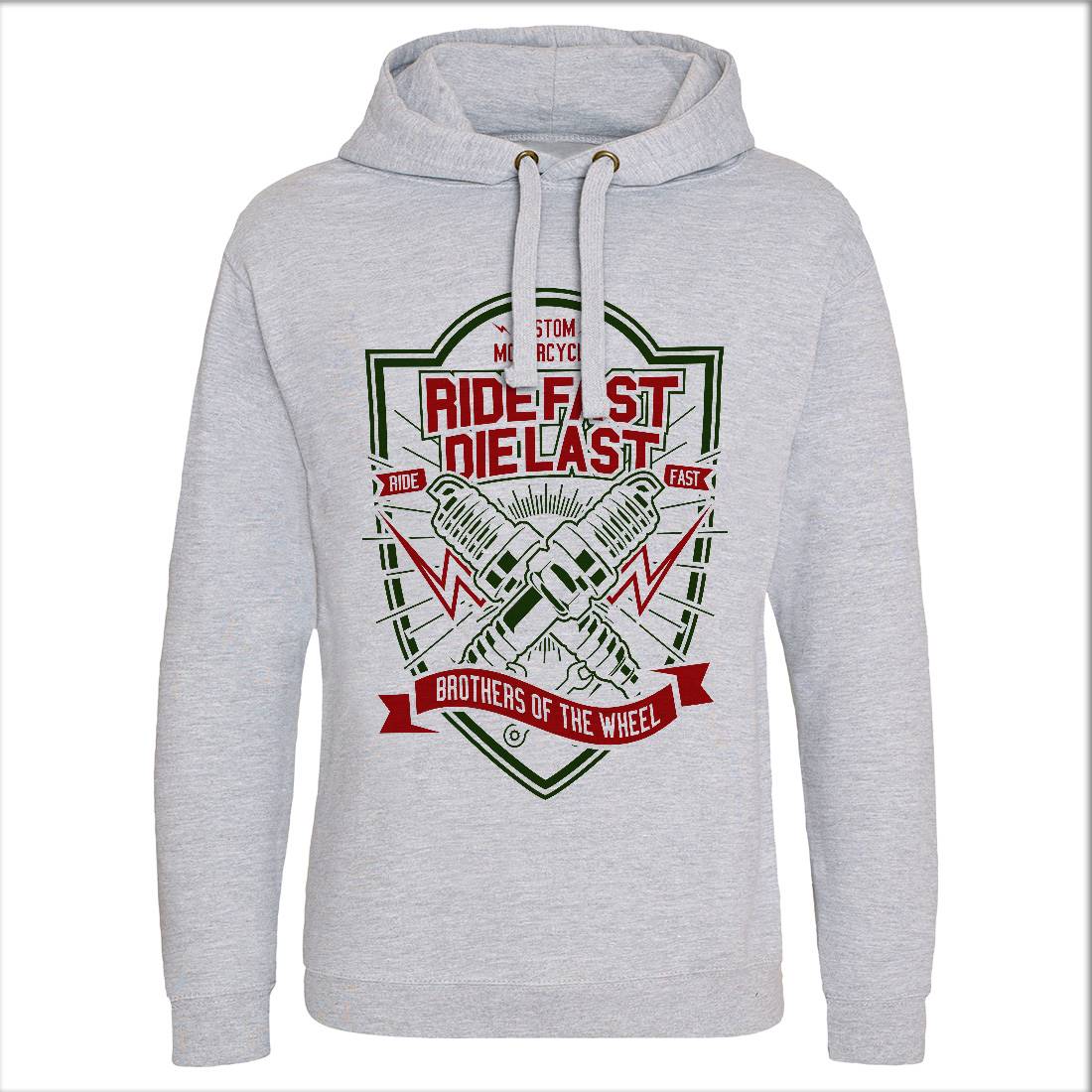 Ride Fast Mens Hoodie Without Pocket Motorcycles A268