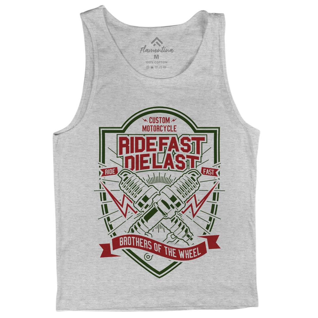 Ride Fast Mens Tank Top Vest Motorcycles A268