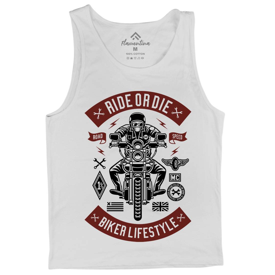 Ride Or Die Mens Tank Top Vest Motorcycles A269