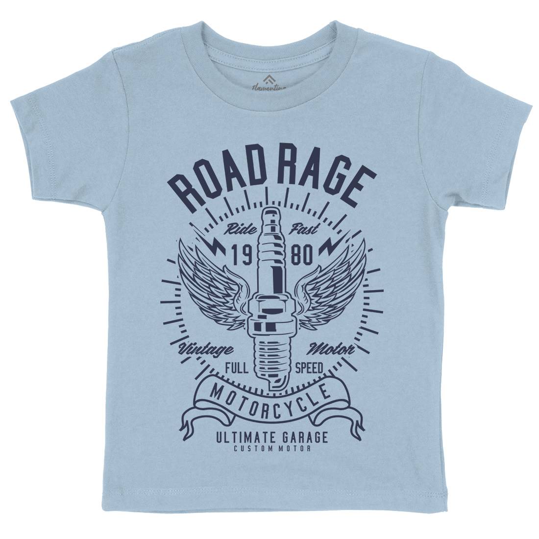 Road Rage Kids Crew Neck T-Shirt Motorcycles A270