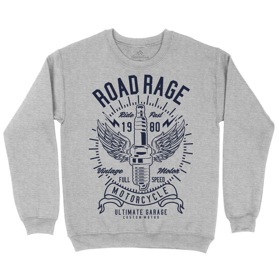 Road Rage Kids Crew Neck Sweatshirt Motorcycles A270