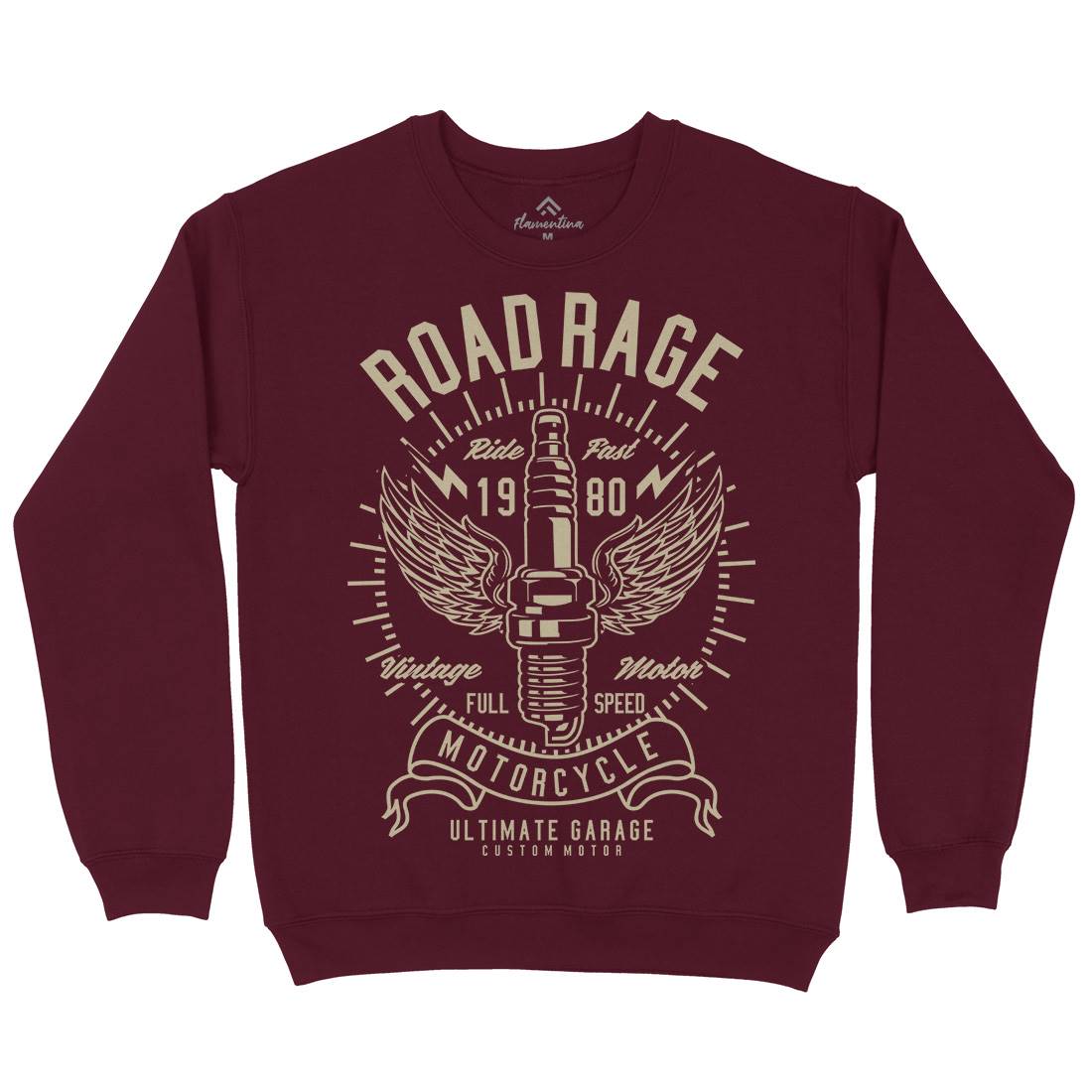 Road Rage Mens Crew Neck Sweatshirt Motorcycles A270