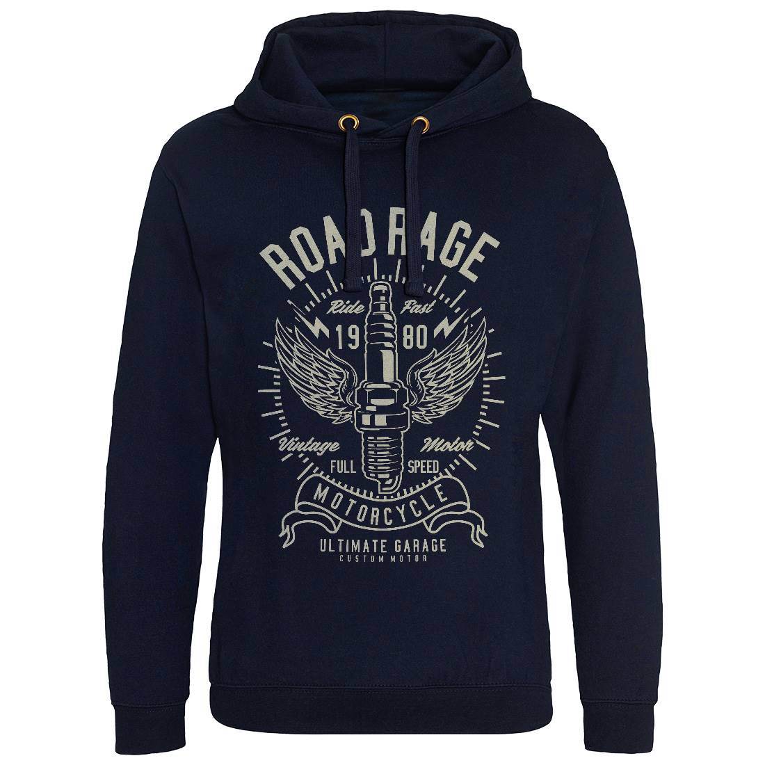 Road Rage Mens Hoodie Without Pocket Motorcycles A270