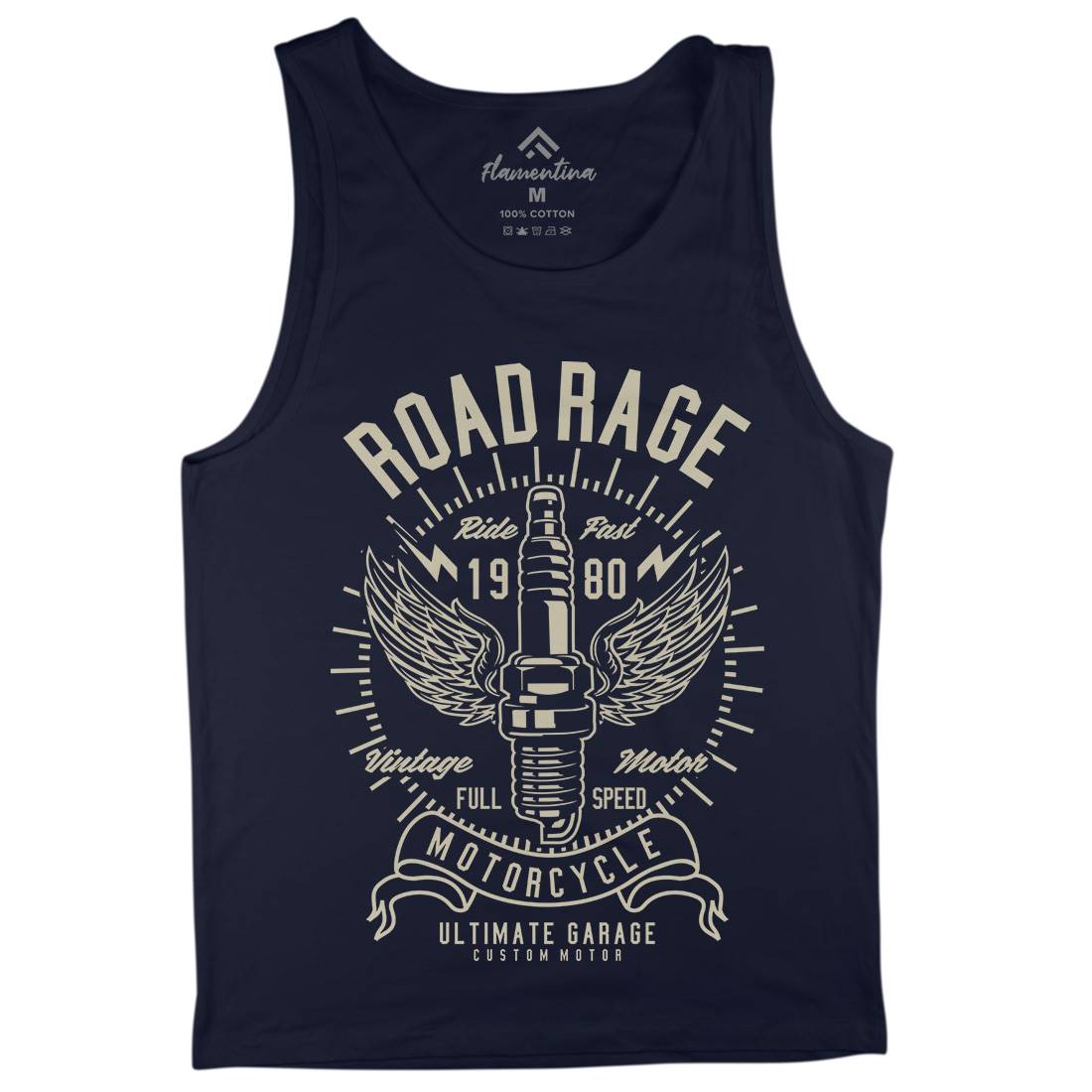 Road Rage Mens Tank Top Vest Motorcycles A270