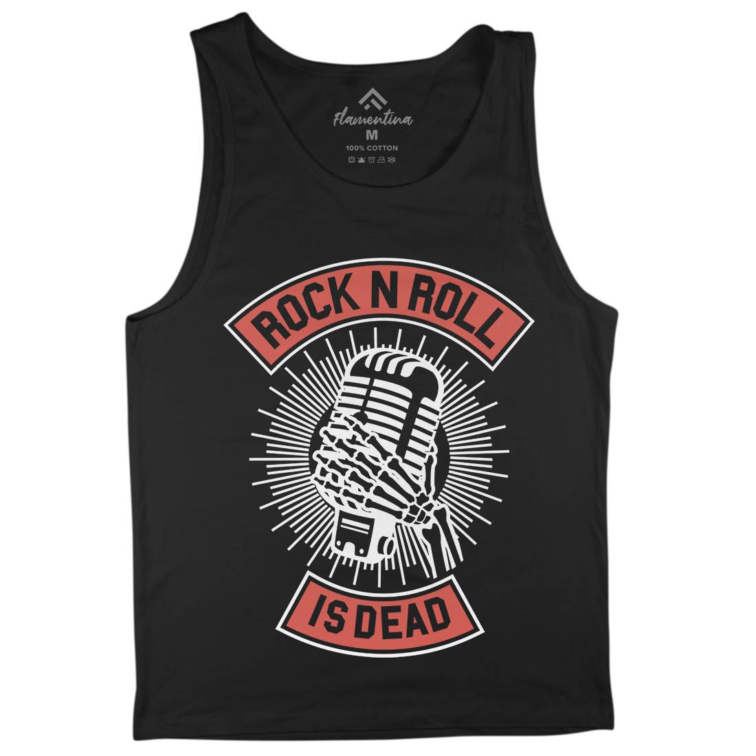 Rock N Roll Is Dead Mens Tank Top Vest Music A272