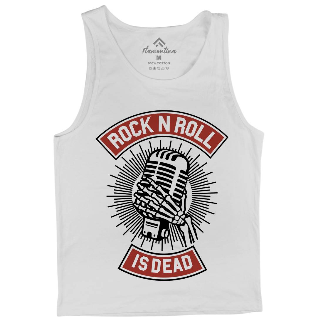Rock N Roll Is Dead Mens Tank Top Vest Music A272