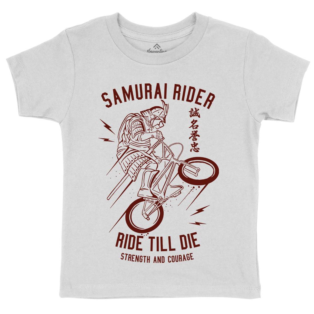 Samurai Rider Kids Organic Crew Neck T-Shirt Warriors A274