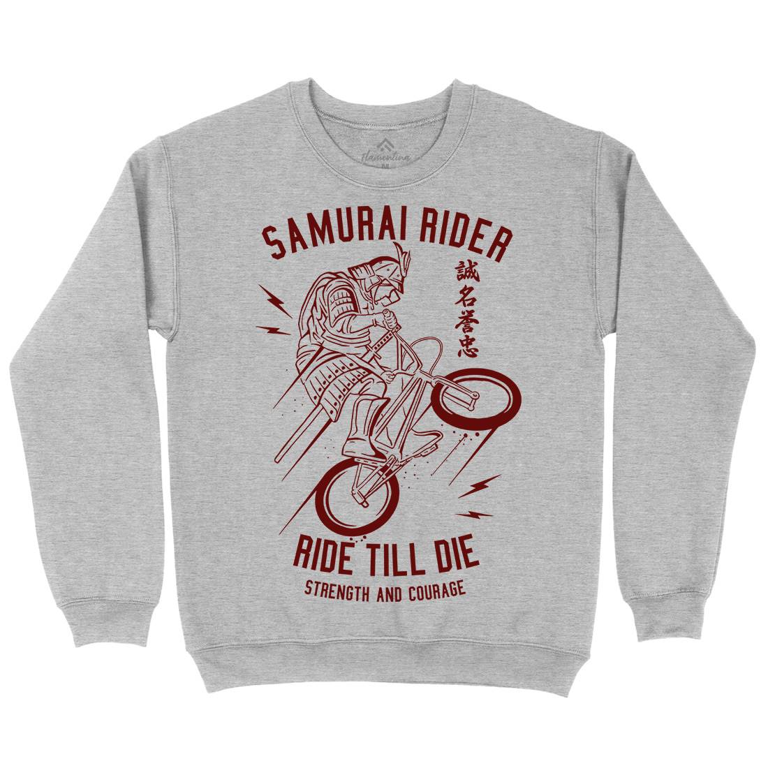 Samurai Rider Mens Crew Neck Sweatshirt Warriors A274