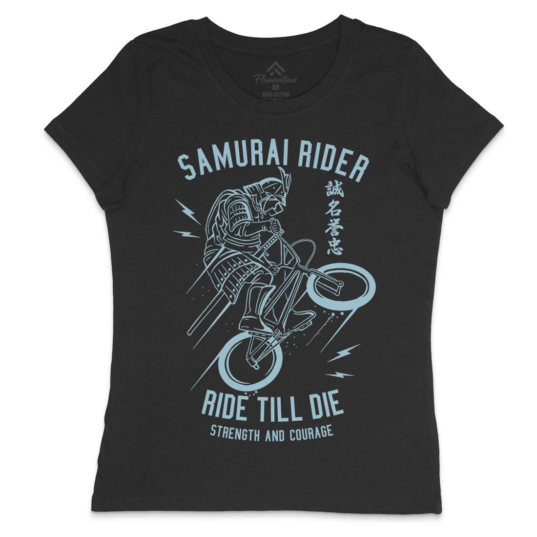 Samurai Rider Womens Crew Neck T-Shirt Warriors A274