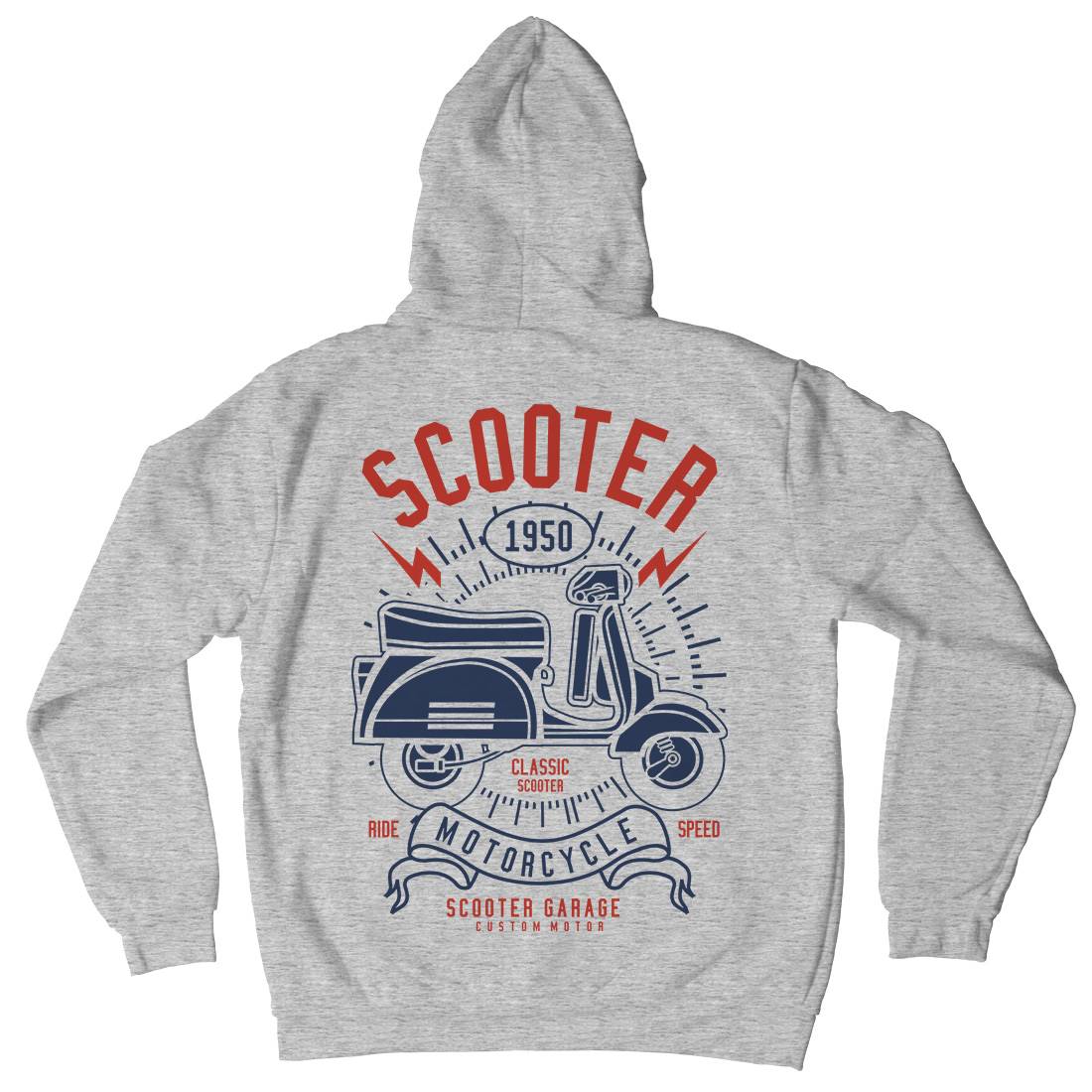 Scooter Kids Crew Neck Hoodie Motorcycles A276